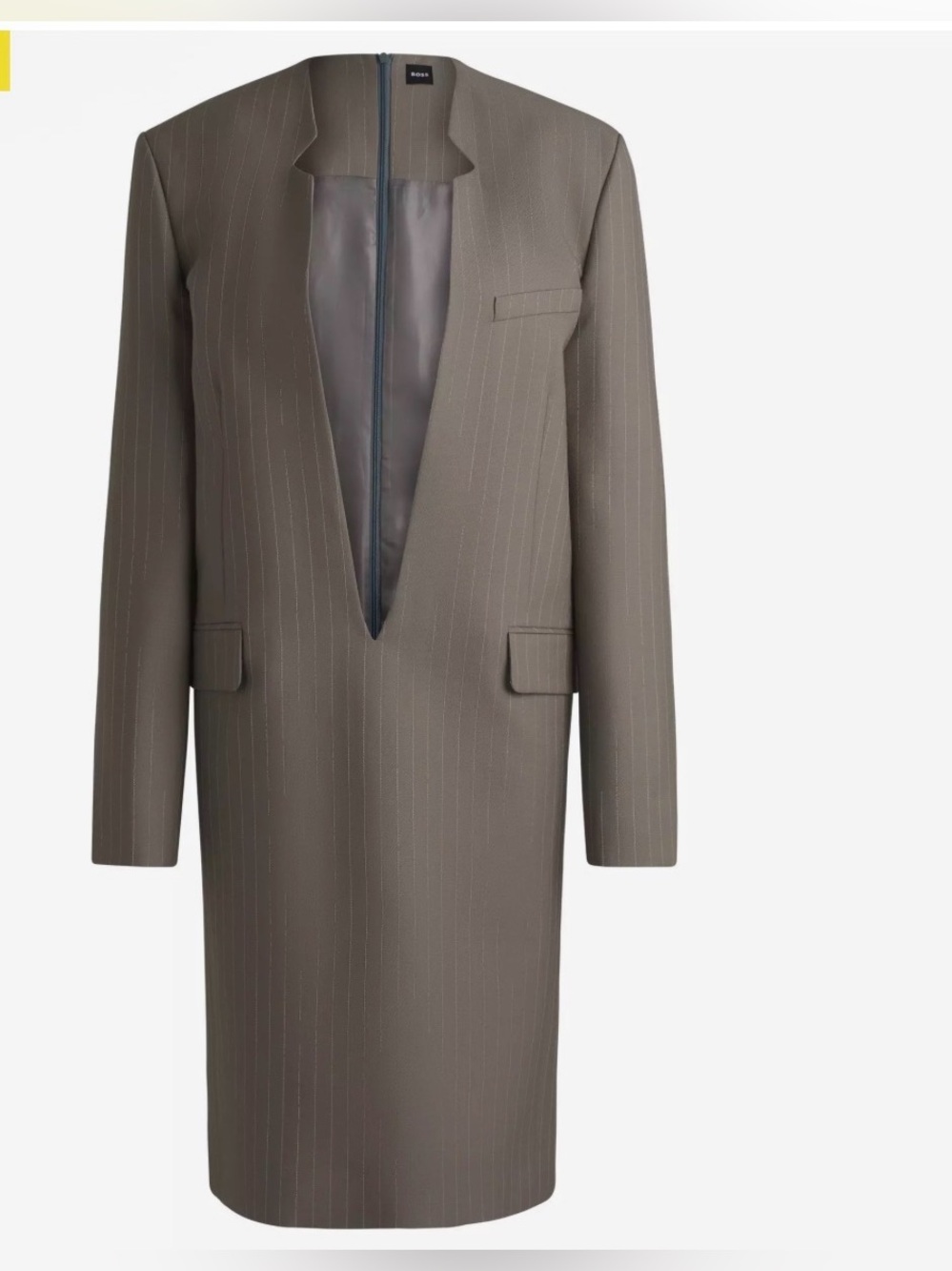 BOSS by Hugo Boss Davee T-Shirt Oversized Blazer Dress - NWT - size US 6, IT 42 - Picture 5 of 9
